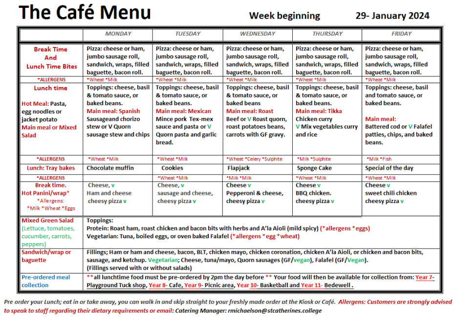 St Catherine's College - Catering